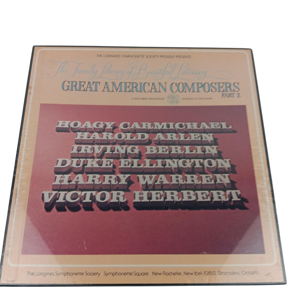 Vintage Vinyl Record Great American Composers Hoagy Carmichael Duke Ellington